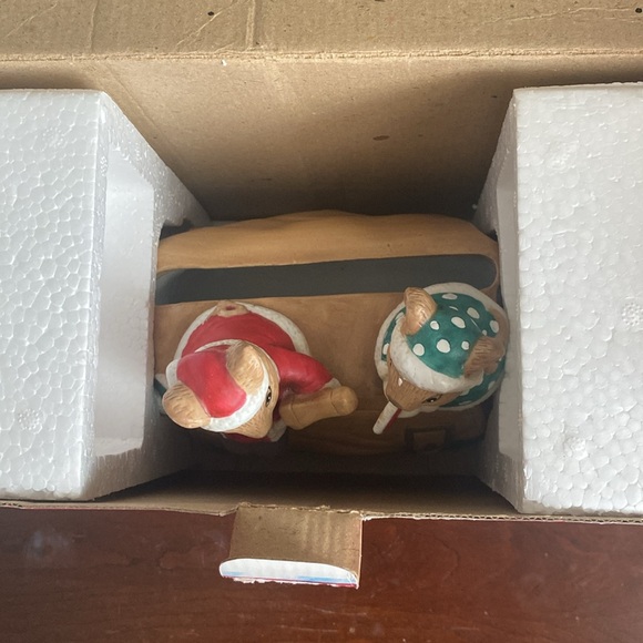 Porcelain Christmas Card Holder- RARE Find - Picture 2 of 6